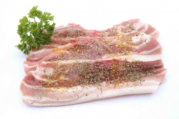 Côte de porc maître d'hôtel (beurre, ail, persil)