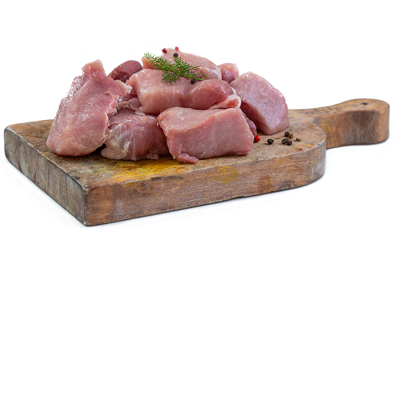 Collier de veau en découpé